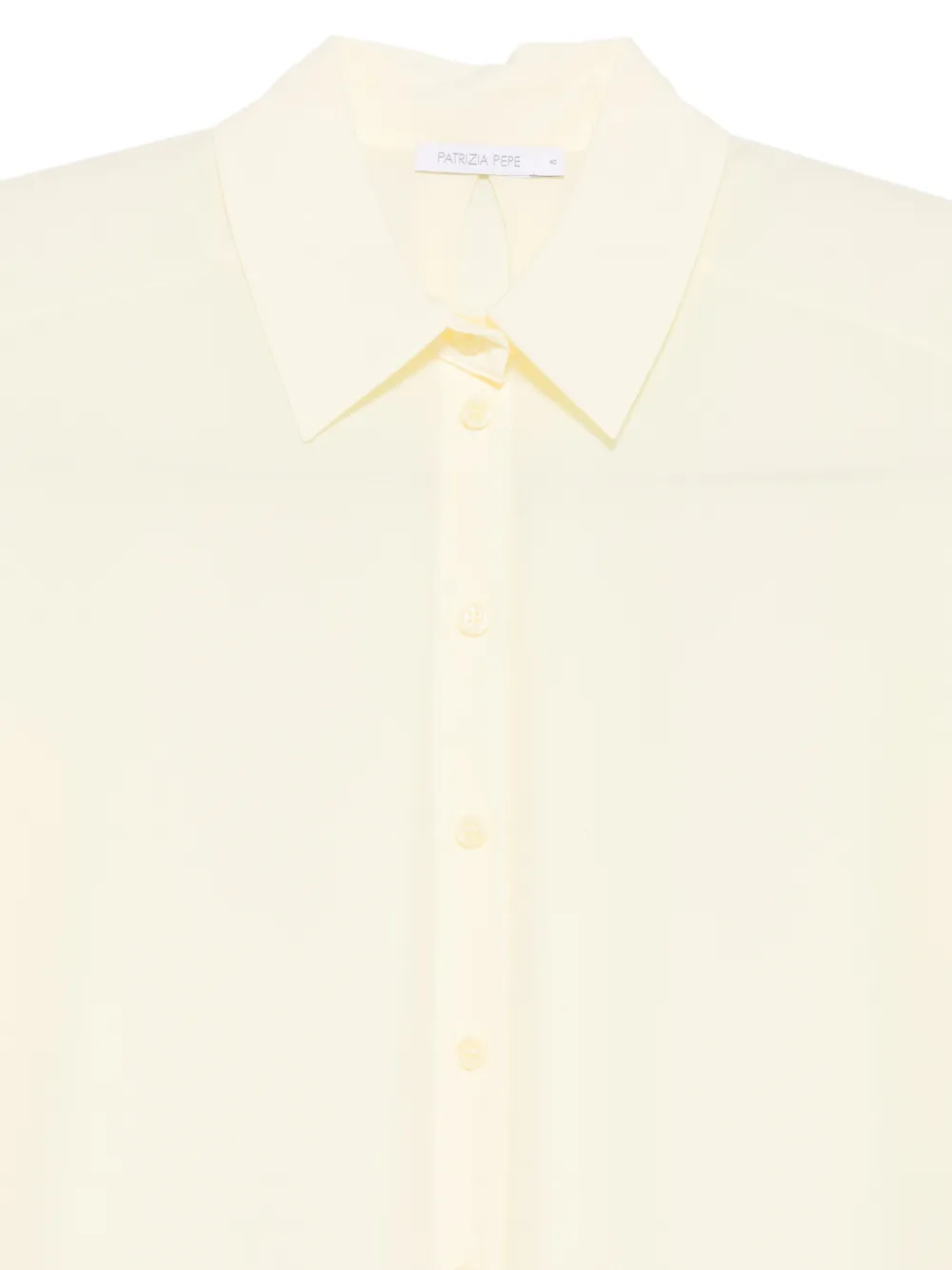  Patrizia Pepe Crepe Long-sleeve Shirt - Neutrals 