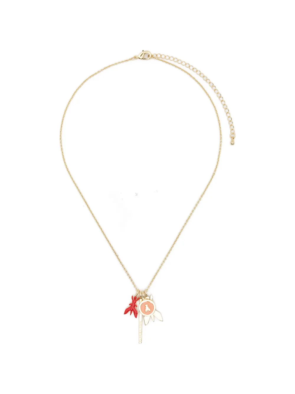 Patrizia Pepe fly-pendant necklace - Oro
