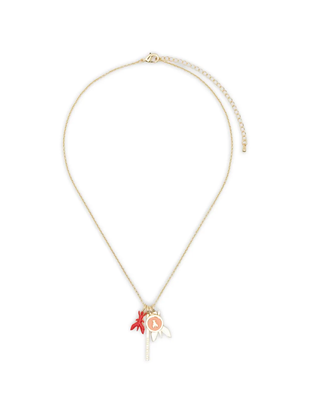 Patrizia Pepe fly-pendant necklace - Oro