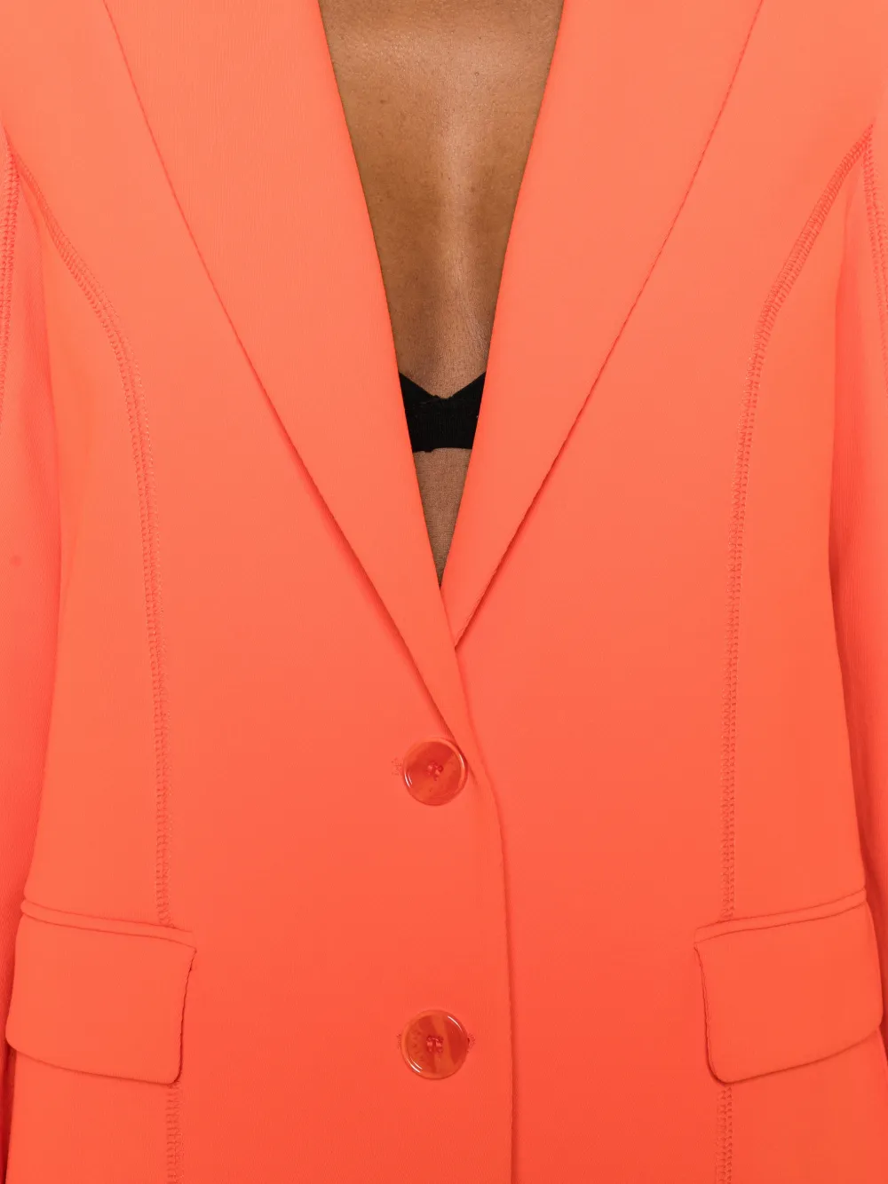 Patrizia Pepe Blazer met zak Oranje