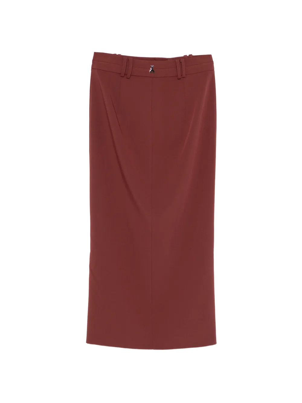 Patrizia Pepe Mini-rok met logodetail Bruin