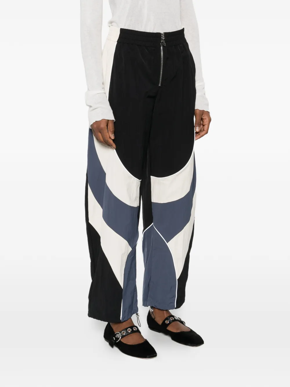 Colourblock Zip-Up Track Pants
