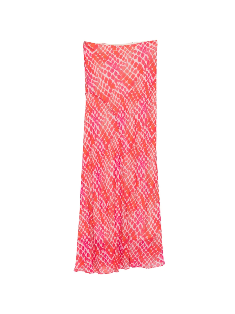 Patrizia Pepe printed midi skirt - Rosso