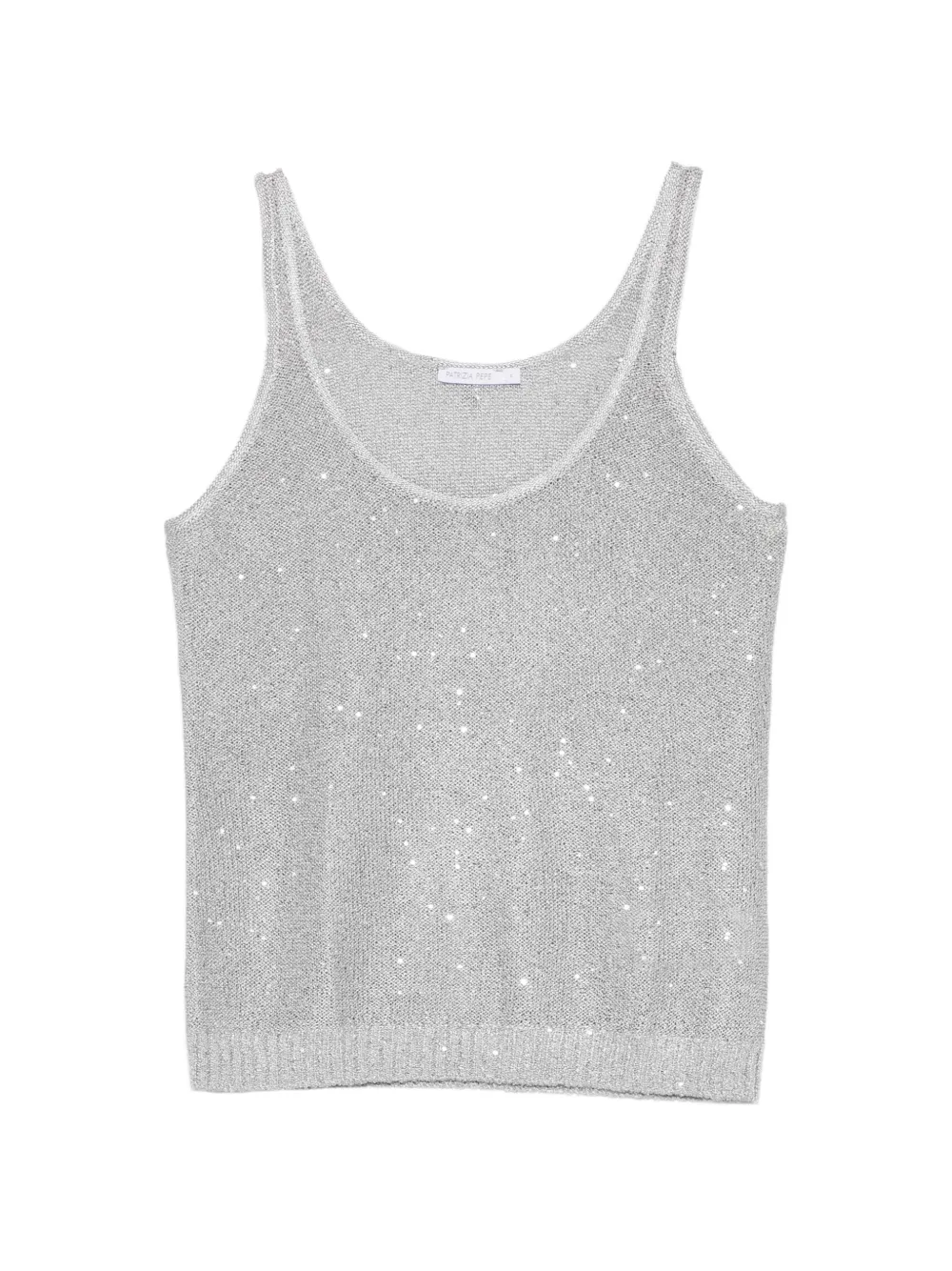 Patrizia Pepe strapless scoop-neck top - Grigio