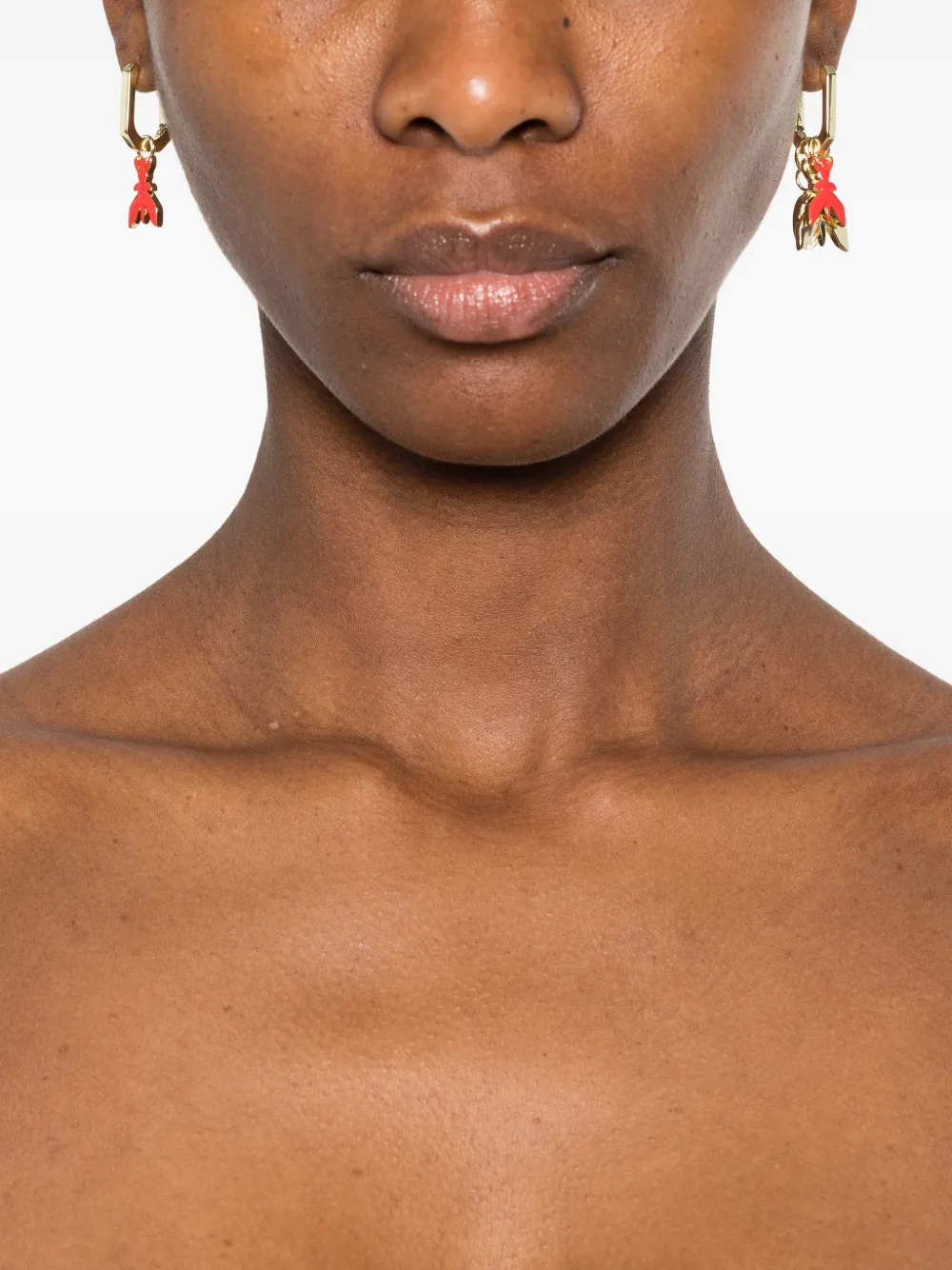  Patrizia Pepe Fly-logo Earrings - Gold 