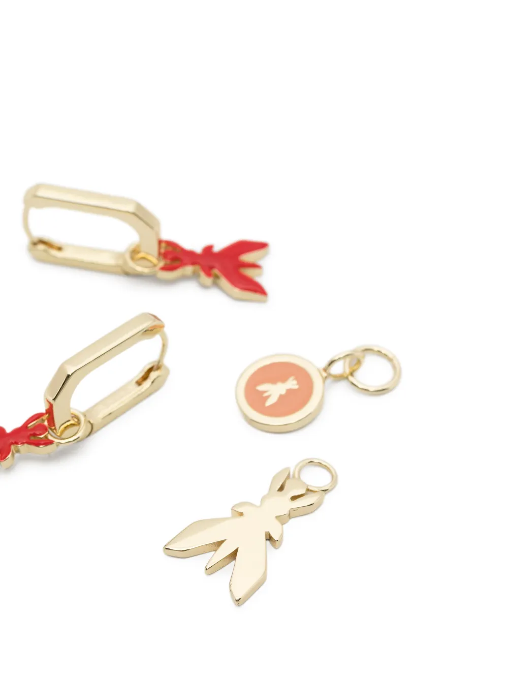  Patrizia Pepe Fly-logo Earrings - Gold 