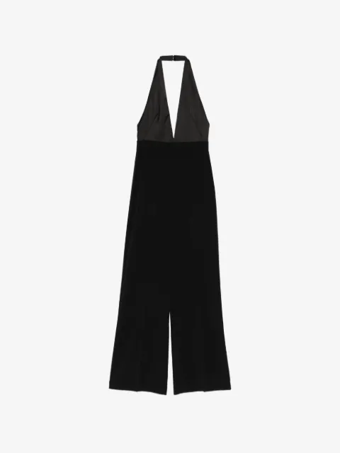 Patrizia Pepe fluid crepe deep neckline jumpsuit