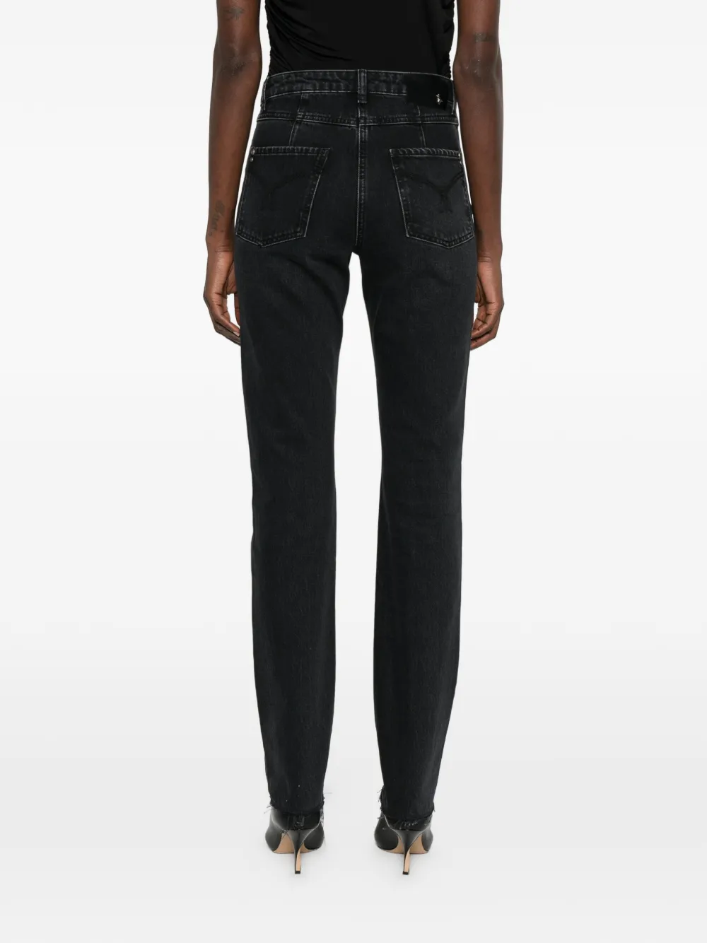 Patrizia Pepe Jeans met franje Zwart