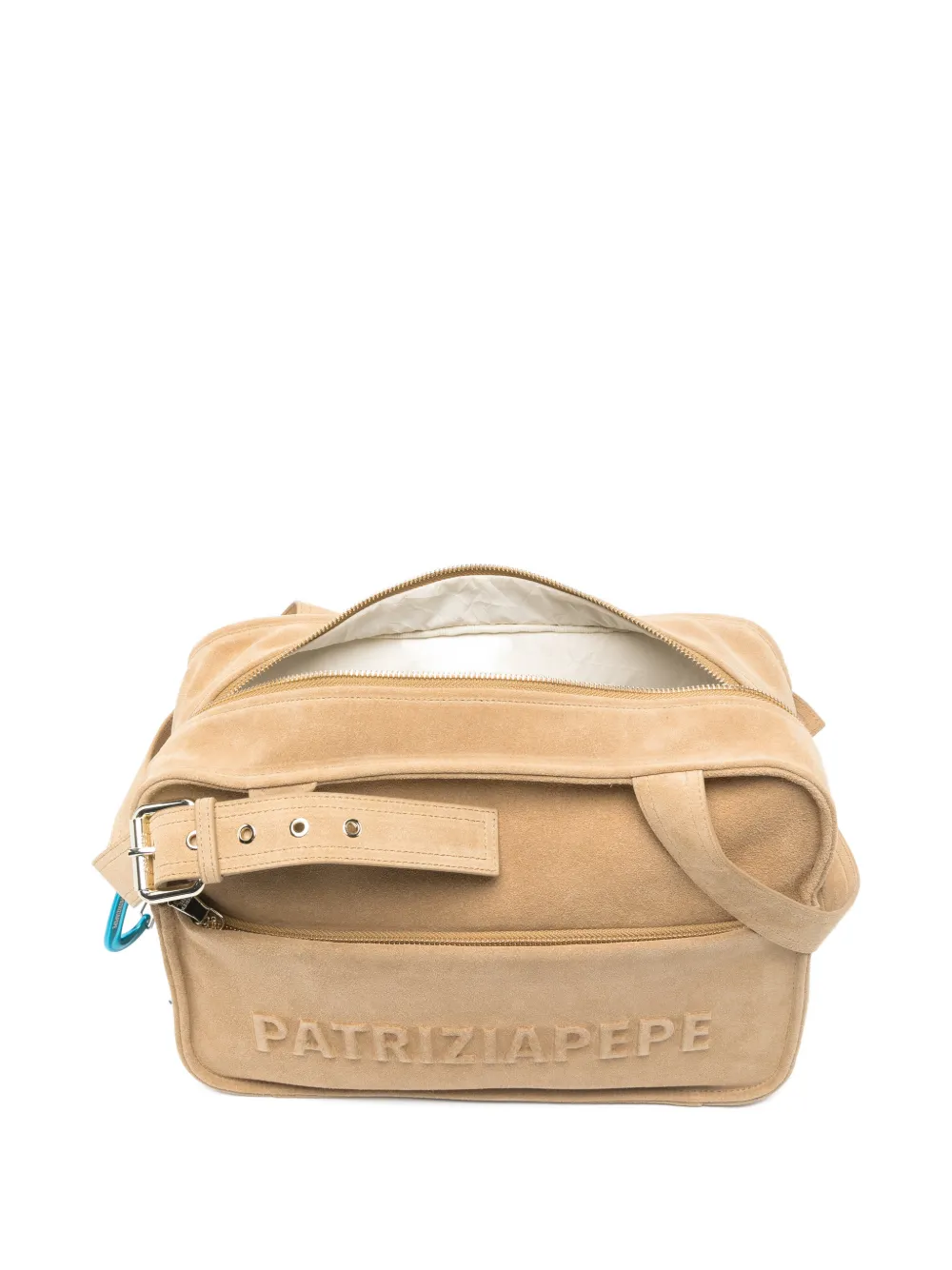 Patrizia Pepe (IM)Perfection suède shopper met reliëf Beige