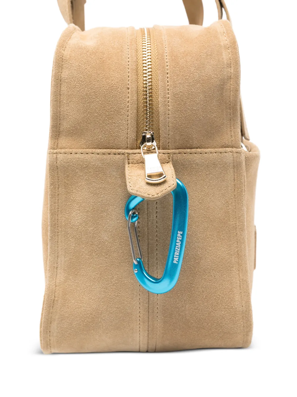 Patrizia Pepe (IM)Perfection suède shopper met reliëf Beige