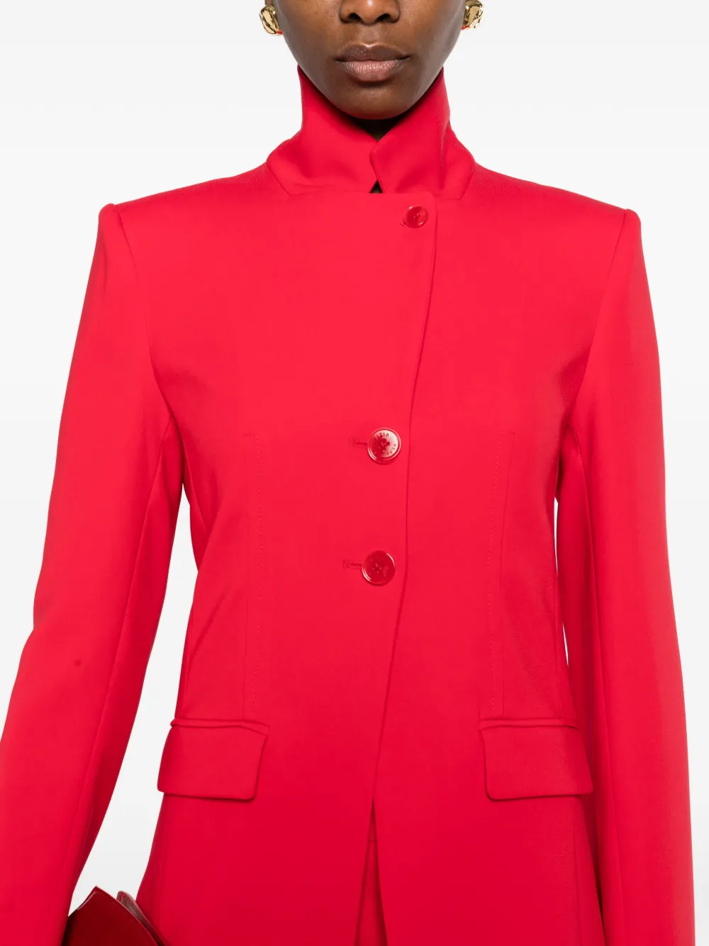 Patrizia Pepe Getailleerde blazer Rood