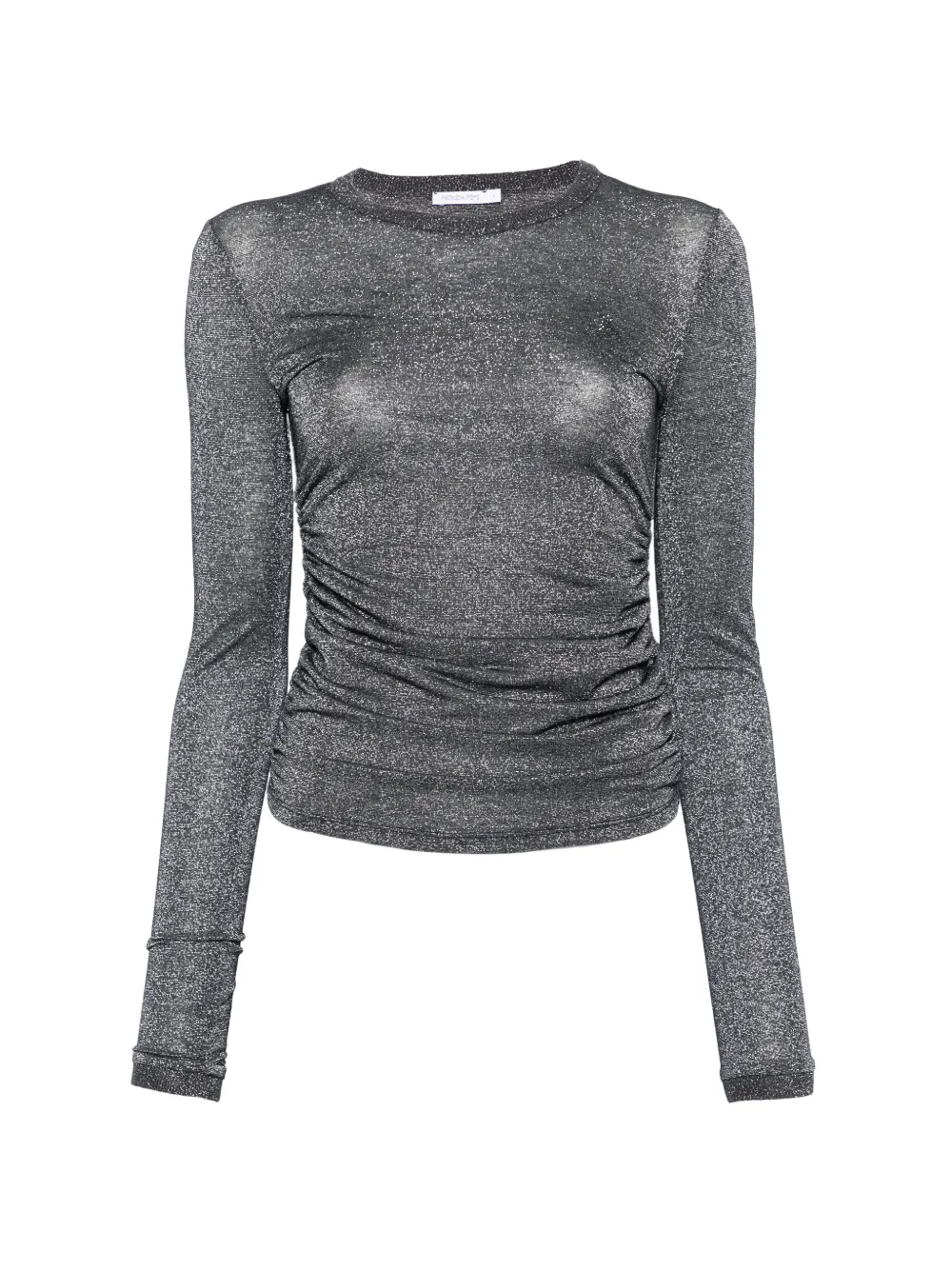 Patrizia Pepe long-sleeve draping top - Grigio