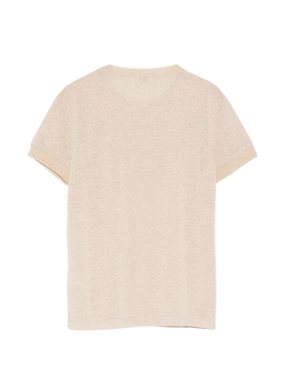 Patrizia Pepe T-shirt met logodetail Beige
