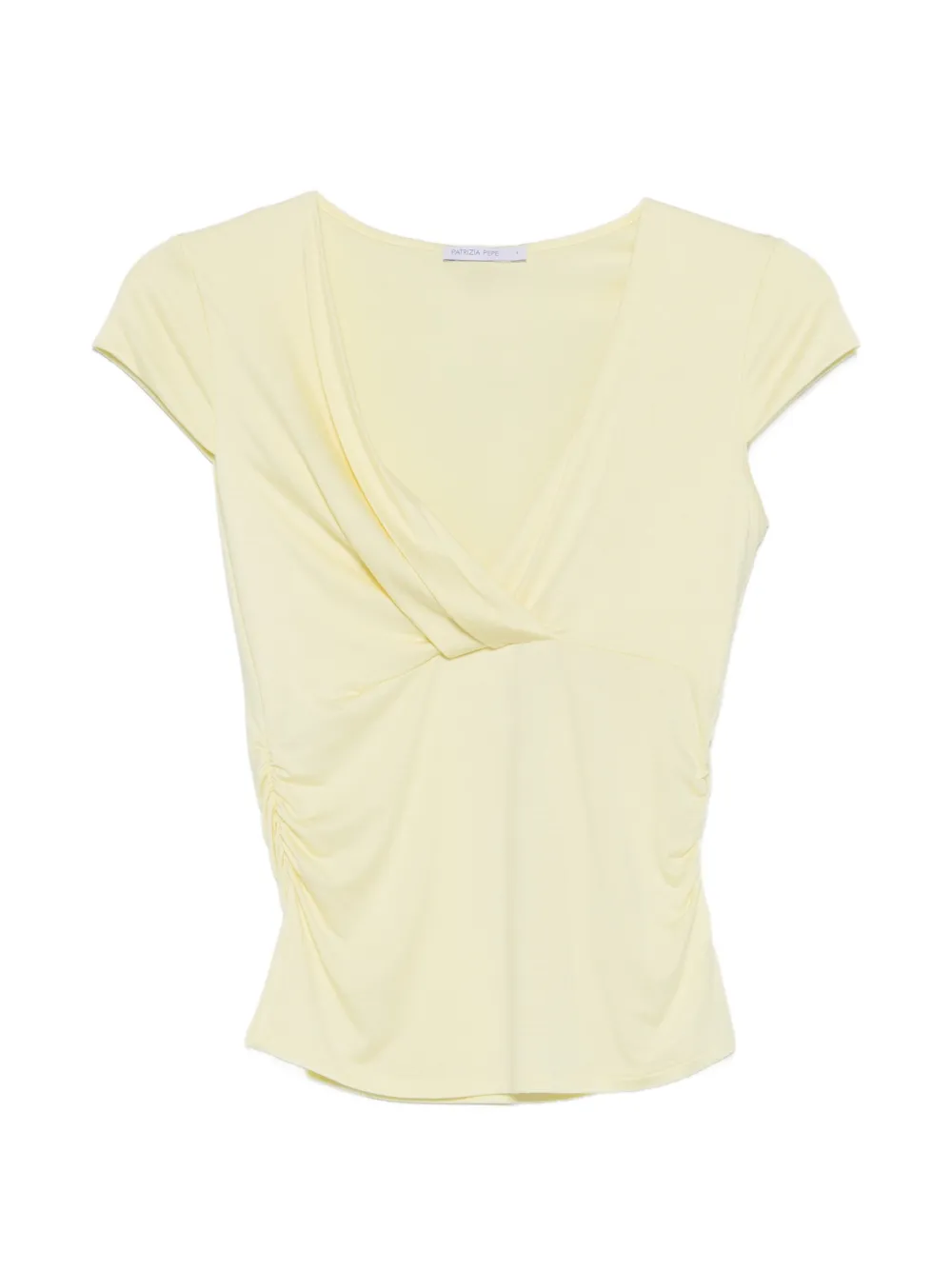 Patrizia Pepe draping T-shirt - Giallo
