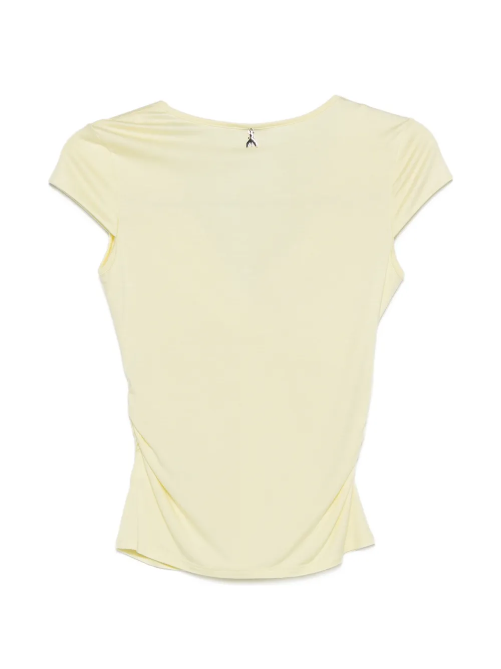 Patrizia Pepe Gedrapeerd T-shirt Geel