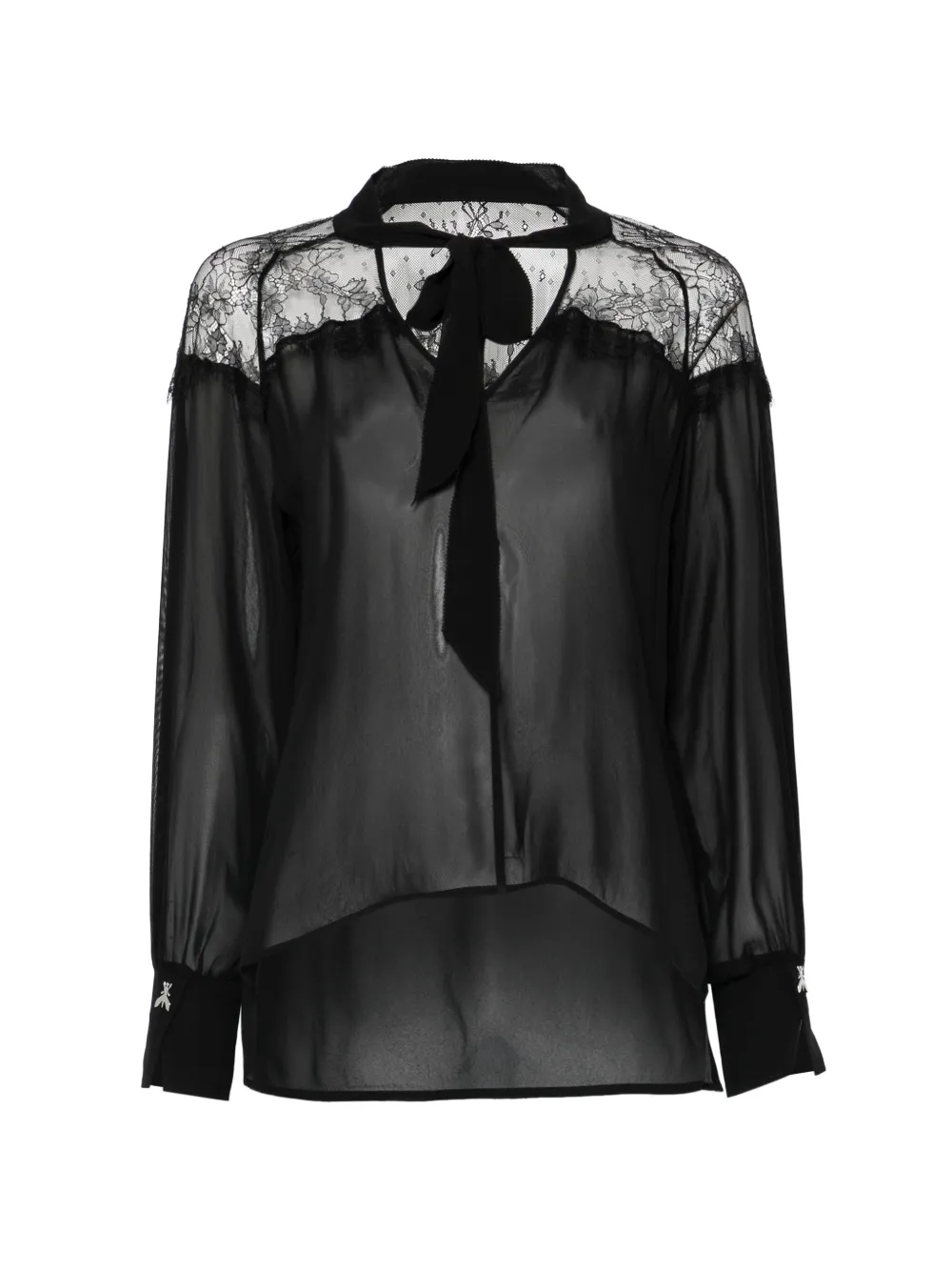 Patrizia Pepe lace-detail blouse - Nero