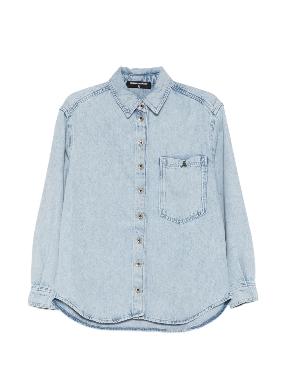 Patrizia Pepe button-fastening long-sleeve shirt - Blu