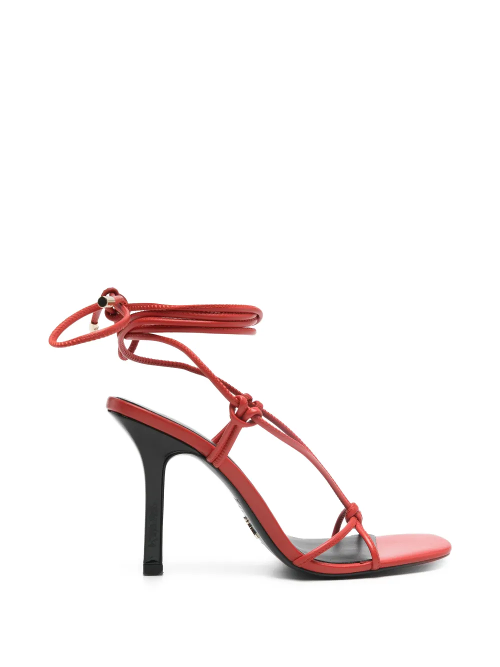 Patrizia Pepe New Square heeled sandals - Rosso