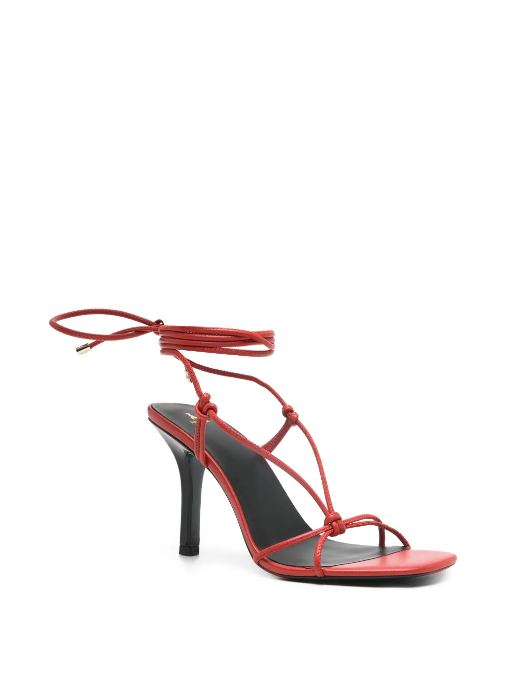  Patrizia Pepe New Square Heeled Sandals - Red 