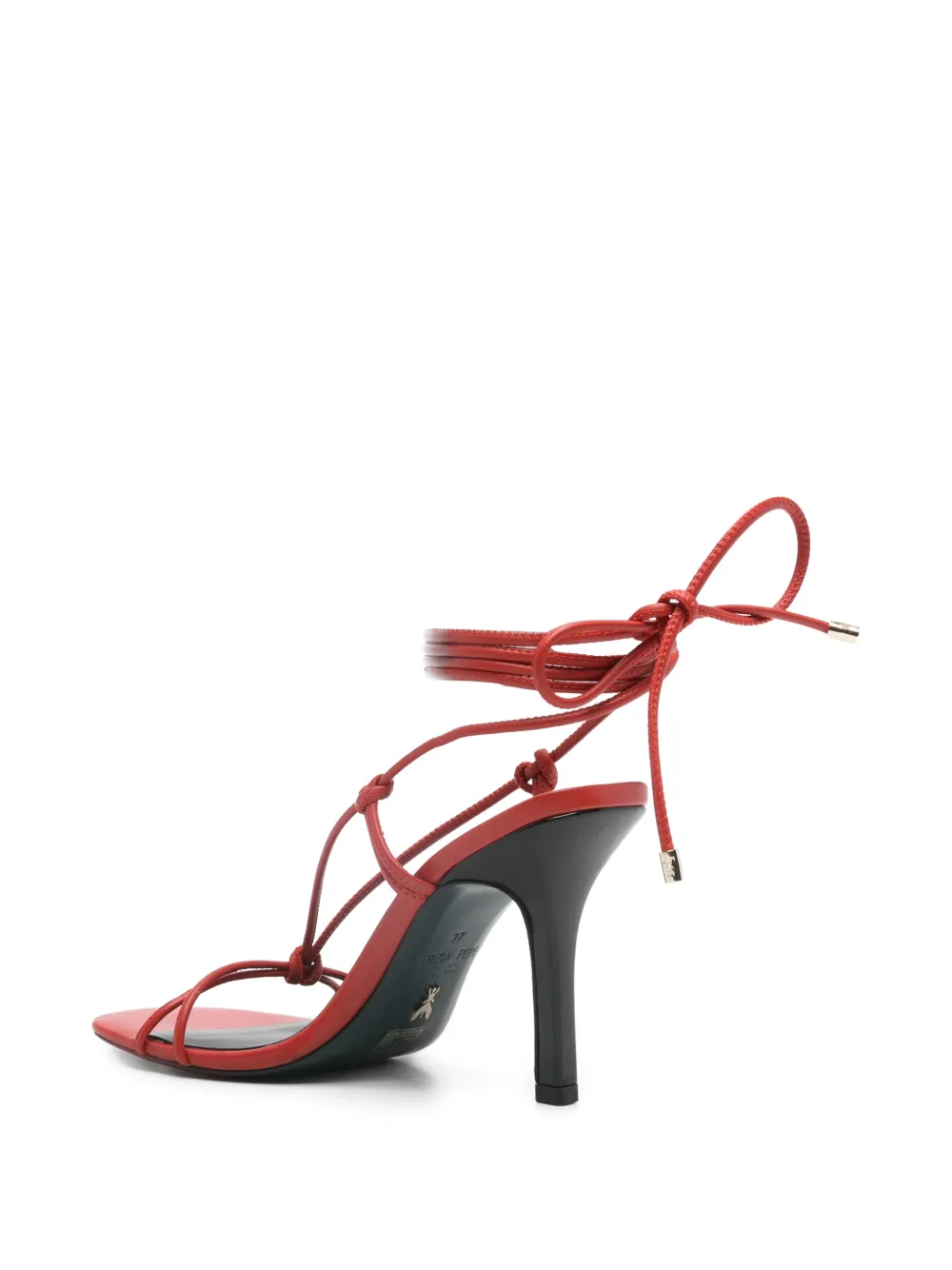  Patrizia Pepe New Square Heeled Sandals - Red 
