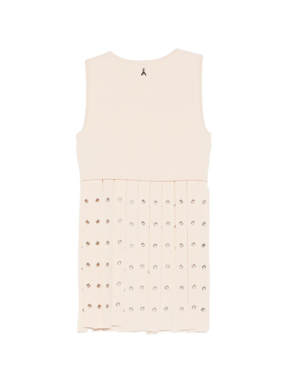 Crew Neck Fringed-Detail Vest