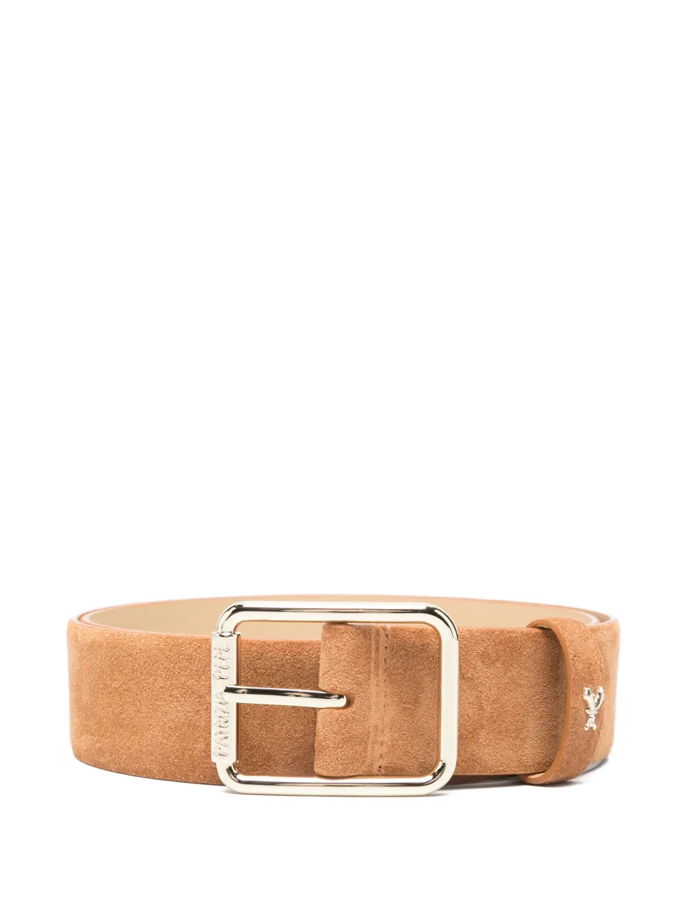 Patrizia Pepe suede buckle belt - Marrone