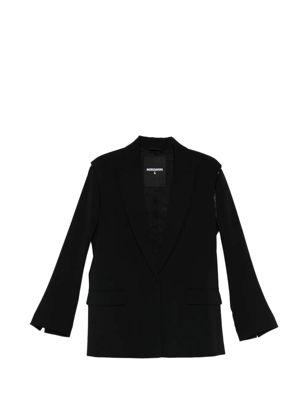Patrizia Pepe oversized crepe blazer - Nero