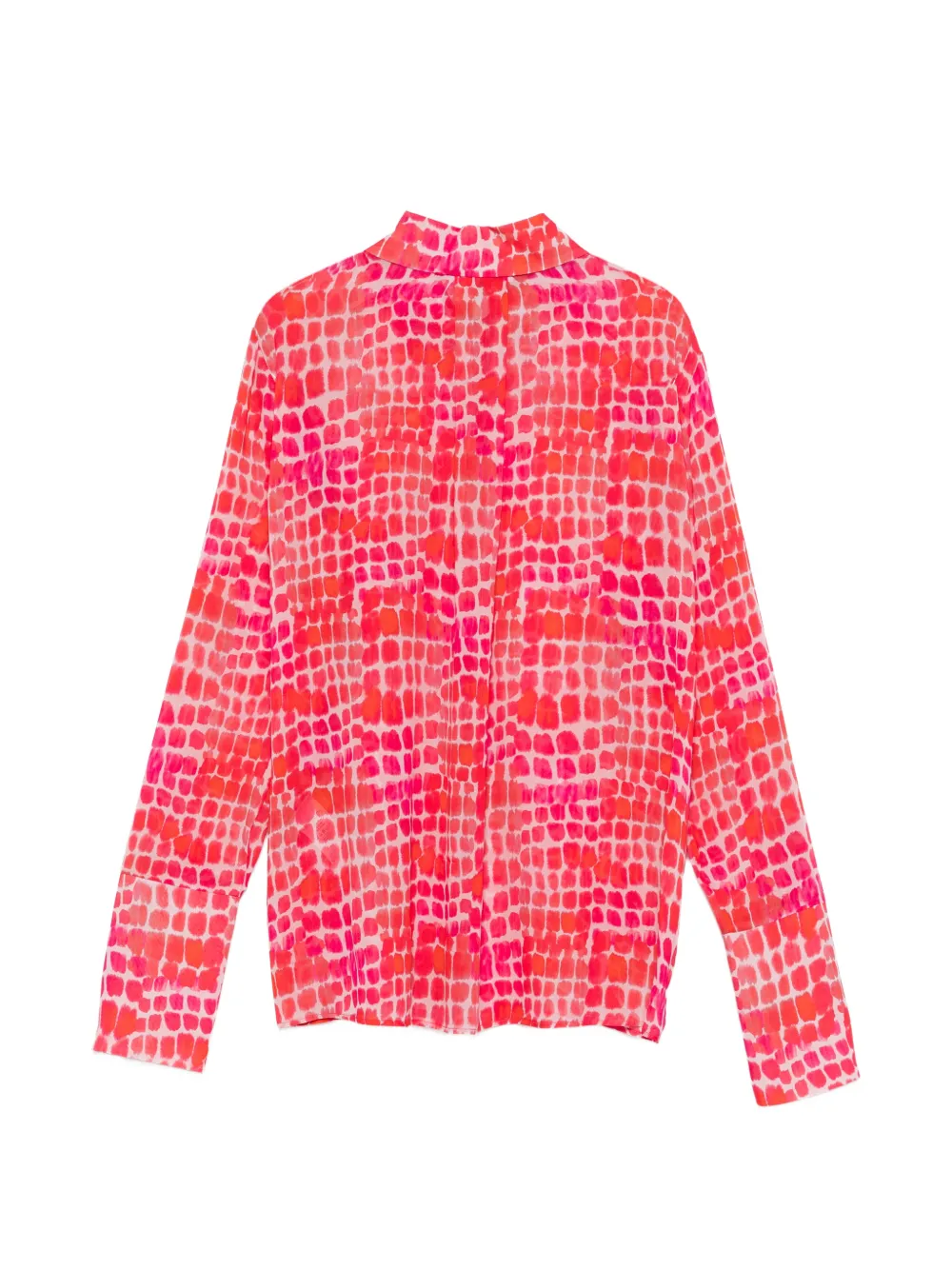 Print-Detail Long-Sleeve Shirt