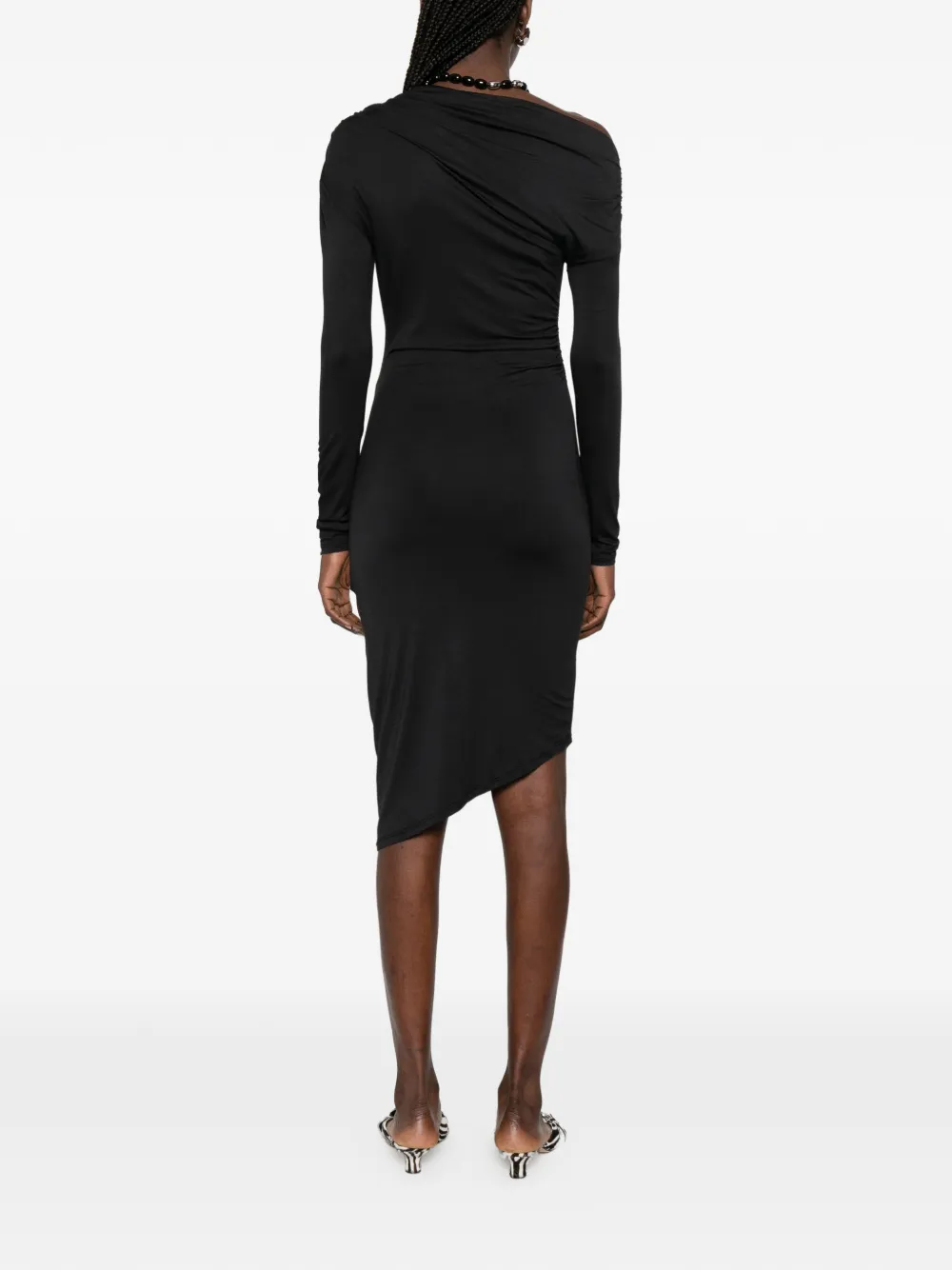 Draped Asymmetrical Dress