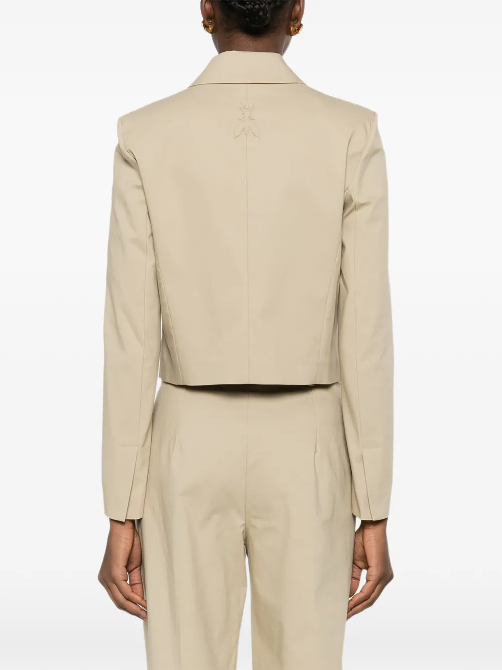 Patrizia Pepe Cropped blazer Beige
