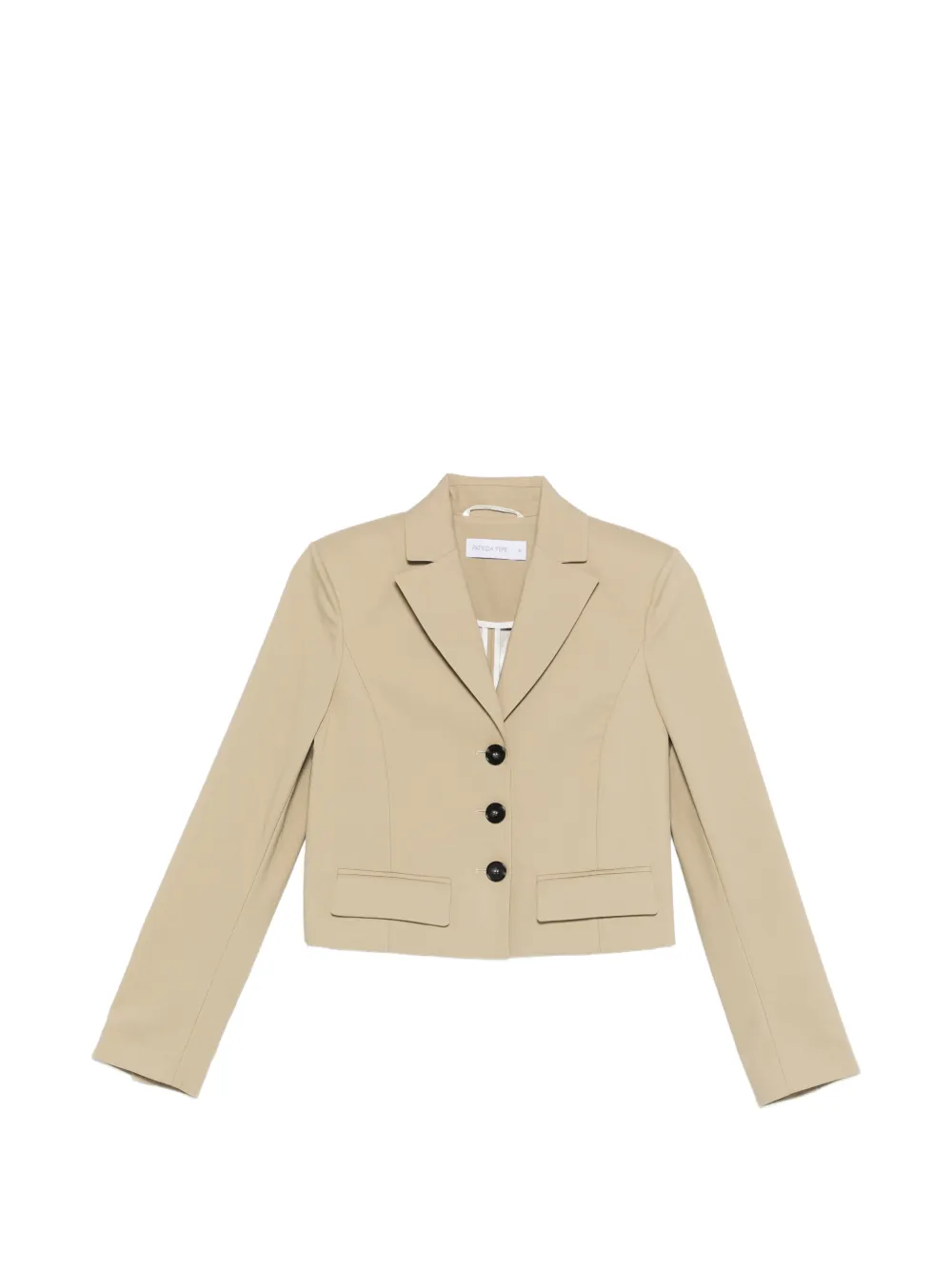 Patrizia Pepe cropped buttoned blazer - Toni neutri