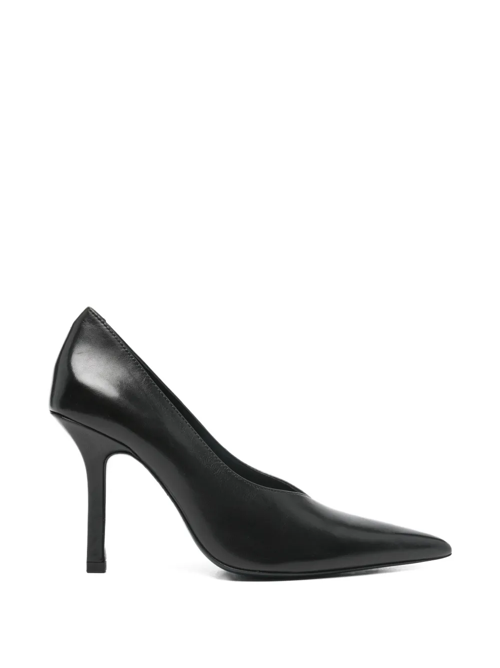 Patrizia Pepe Pumps met leren hak Zwart