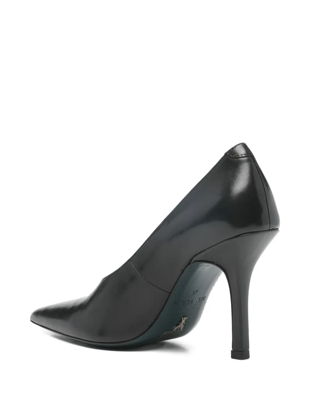 Patrizia Pepe Pumps met leren hak Zwart