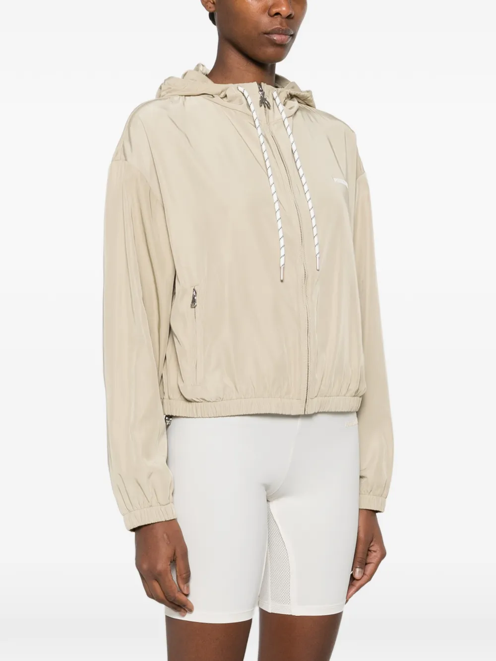  Patrizia Pepe Hooded Bomber Jacket - Neutrals 