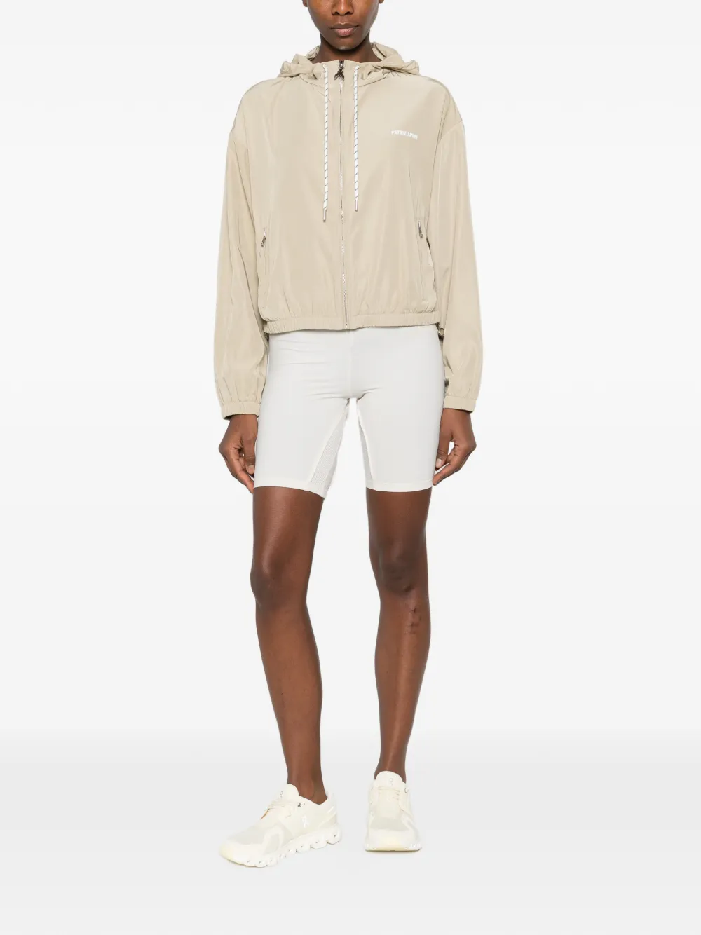  Patrizia Pepe Hooded Bomber Jacket - Neutrals 