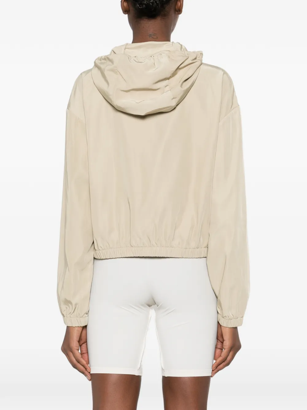 Patrizia Pepe Bomberjack met capuchon Beige