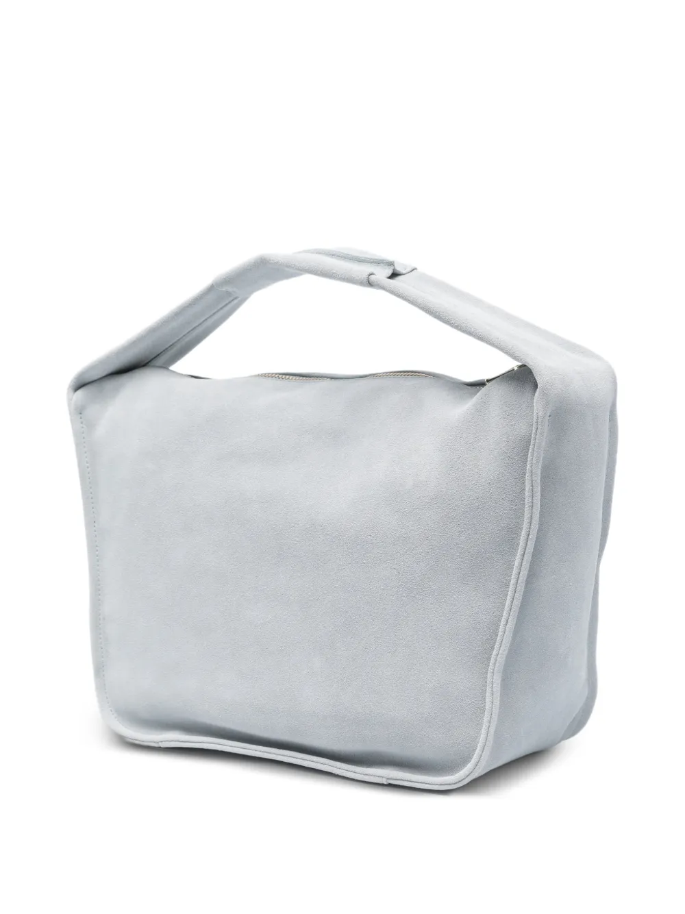 Patrizia Pepe Medium Contemporary suède shopper Blauw