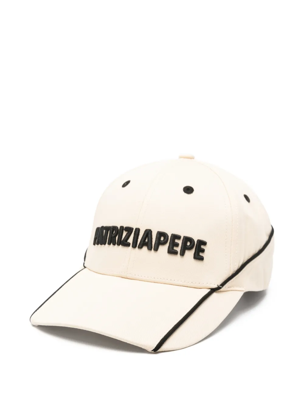 Patrizia Pepe contrasting embroidery baseball cap - Toni neutri