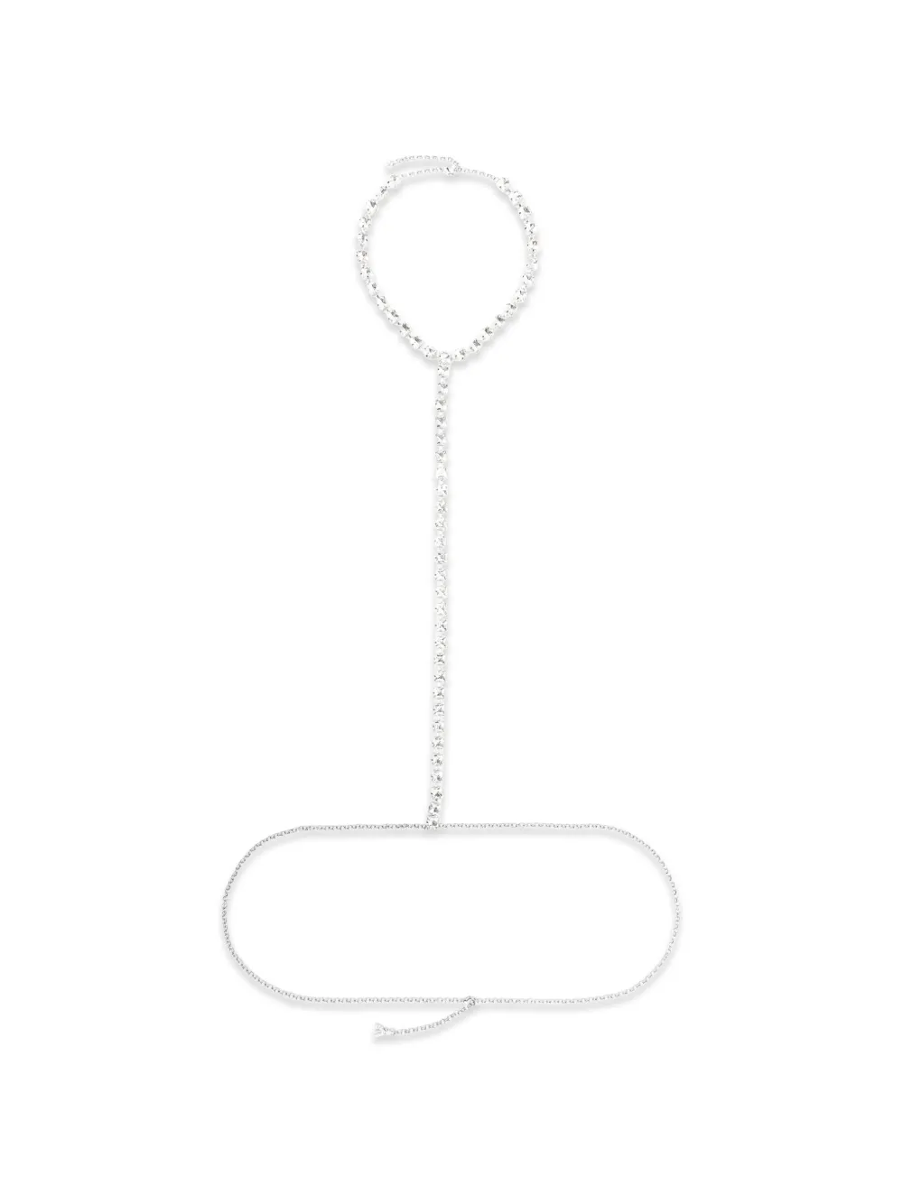 Patrizia Pepe logo-detail body jewel - Argento