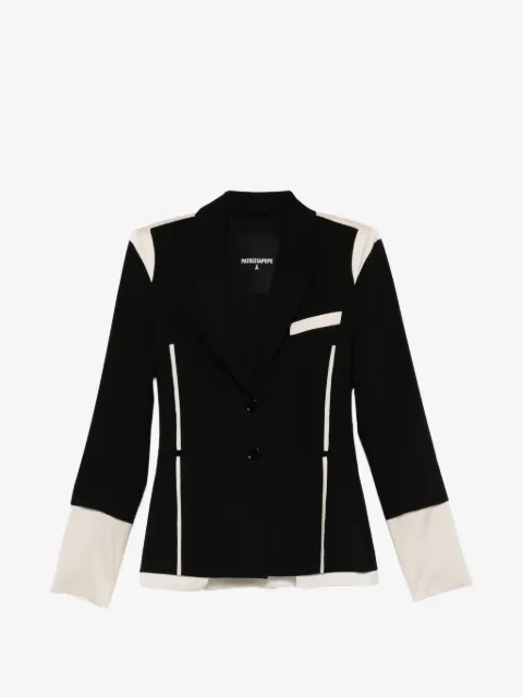 Patrizia Pepe colour block slim blazer