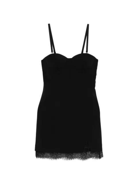 Patrizia Pepe lace-trim sheath mini dress