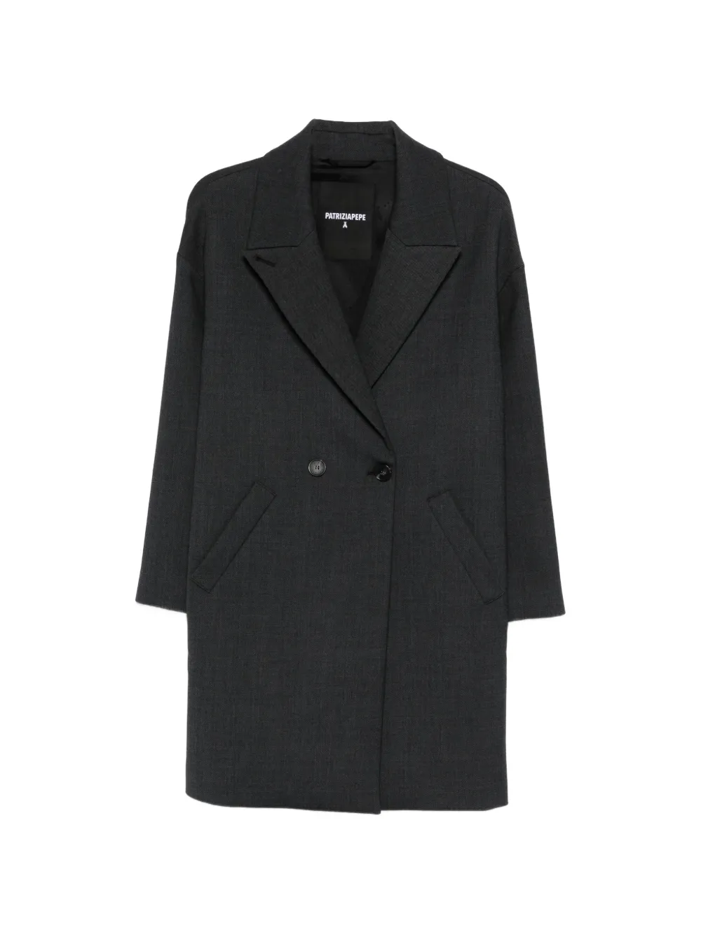Patrizia Pepe double-breasted overcoat - Grigio