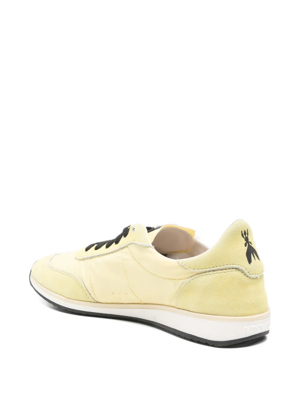 Patrizia Pepe lace-up fastening sneakers Geel