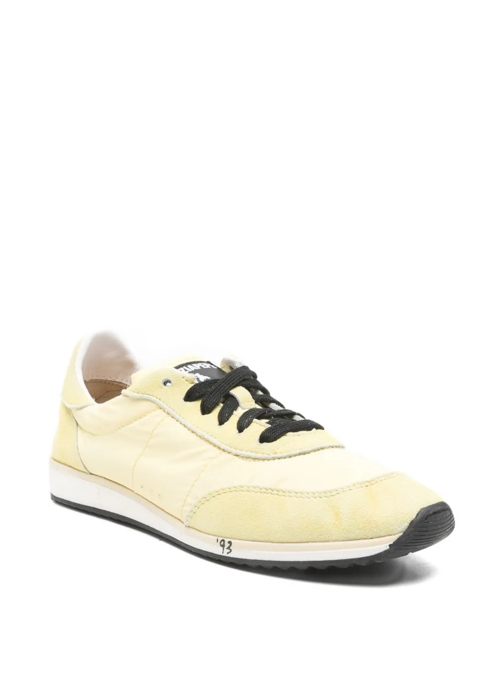 Patrizia Pepe lace-up fastening sneakers Geel