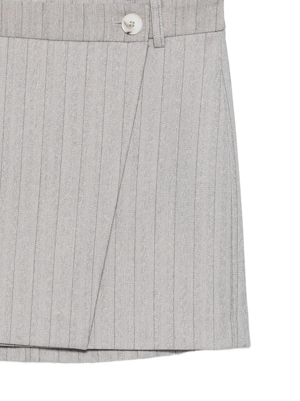  Patrizia Pepe Striped Mini Skirt - Grey 