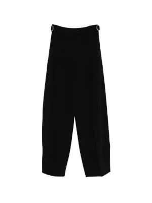 La Piscine Wrap Trousers | Black | FARFETCH VN