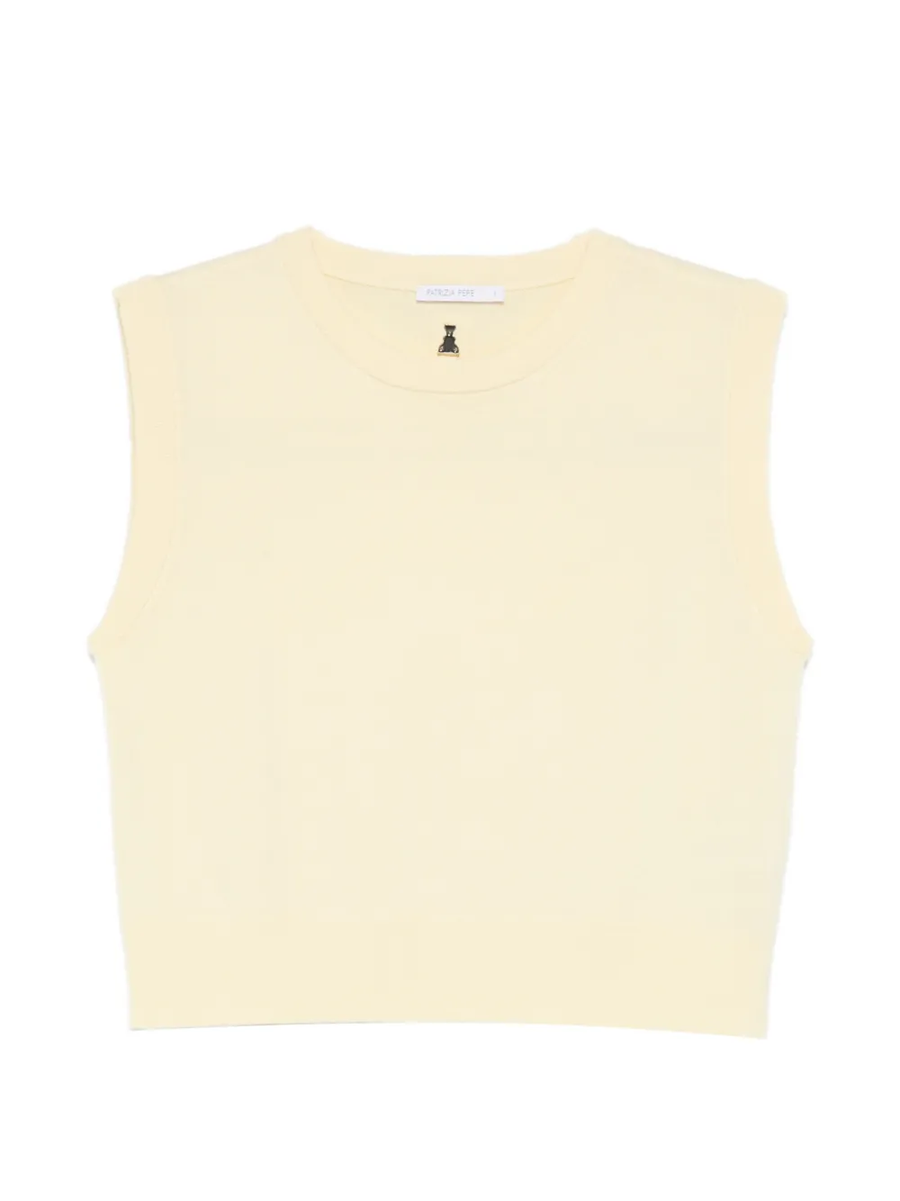 Patrizia Pepe neck neck sleeveless vest - Toni neutri