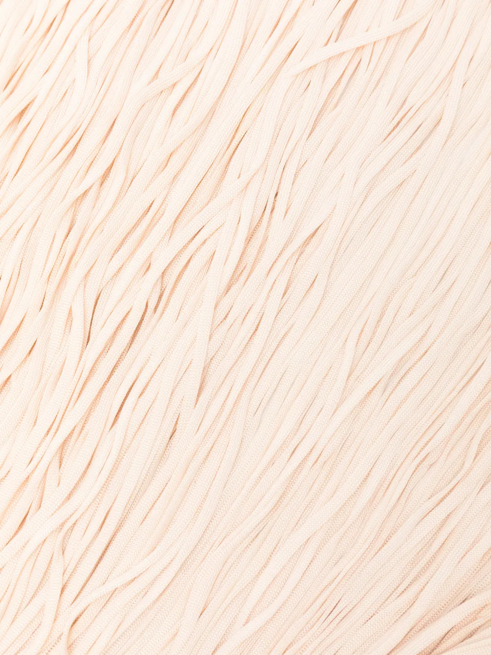 Patrizia Pepe Wikkelriem van stof en franje Beige