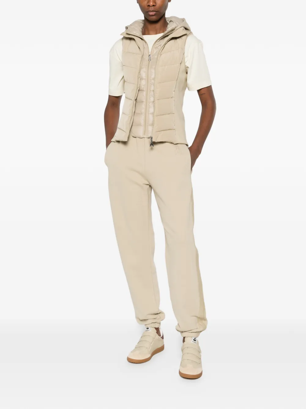 Patrizia Pepe Elastische trainingsbroek Beige