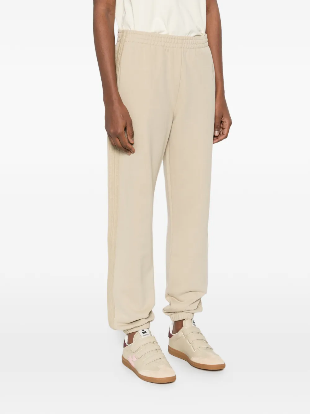 Patrizia Pepe Elastische trainingsbroek Beige